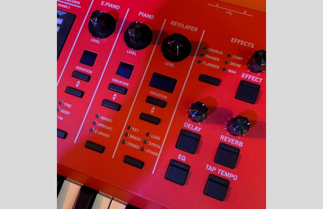 Used Vox Continental 73 Red Keyboard (SN:001230) - Image 6